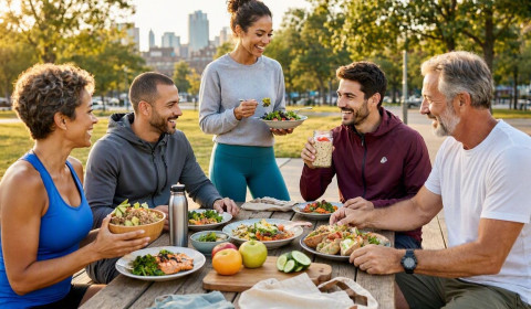 Active people eating well