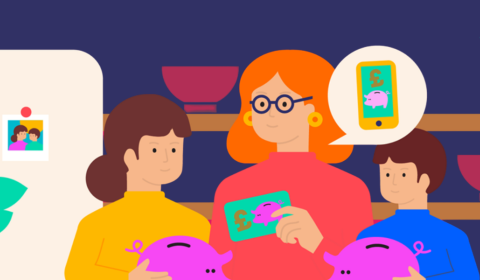 group of people talking about money