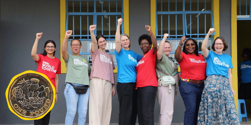 Group photo of staff members from the organisation One World Together